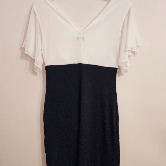 WORN ONCE! Semi-formal knee-length cocktail dress size 6 - Picture 5 of 15